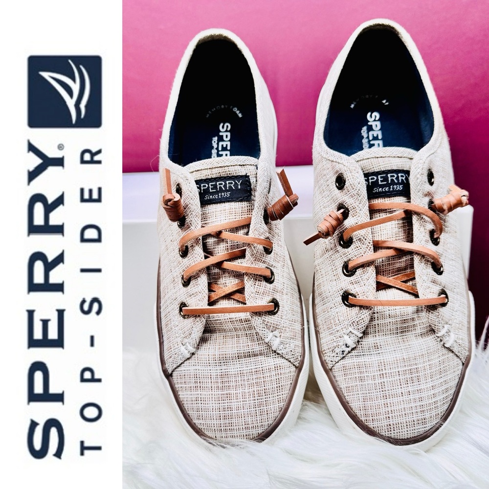 { Sperry } : “Pier View” Sneakers in Crosshatch
